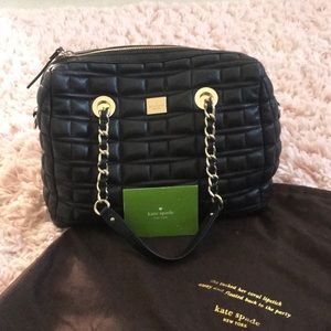 Kate spade black quilted purse